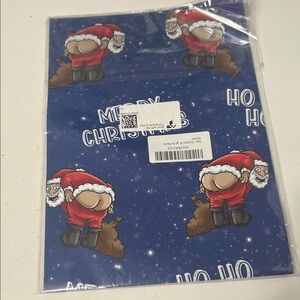 Amazon Custom Made 12 Piece Funny Santa with Pants Down Wrapping Paper